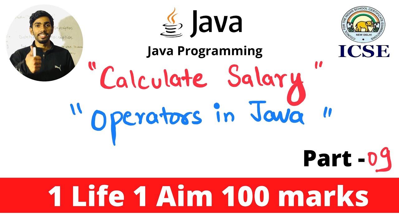 Class 09 Computer Applications Java Class X ICSE 100 MARKS Prateik Sharma ICSE ISC #icse2022