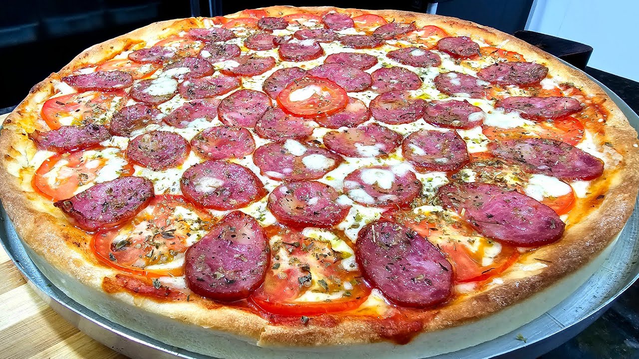 NÃO COMPRE PIZZA FAÇA VOCÊ MESMO MUITO FÁCIL UMA DELÍCIA 