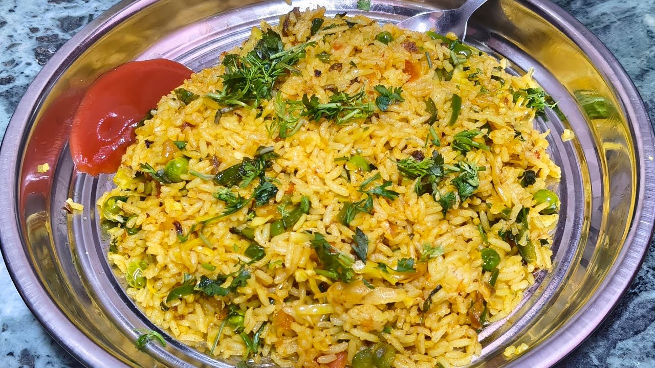 2 मिनट वाली वेज फ्राइड राइस - Veg Fried Rice Recipe-Fried Rice Recipe in Hindi-Vegetable Fried Rice
