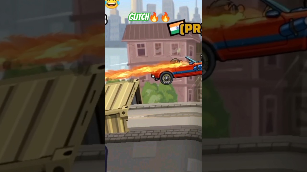 Glitch 🔥🔥 In city #shorts #hillclimbracing2 #hillclimbracing2videos #glitch #city #hcr2 #gaming