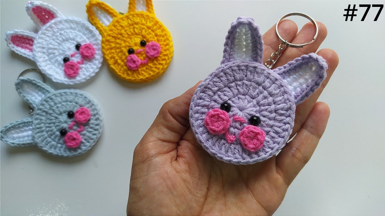 🐰 como fazer chaveiro de crochê - coelho da páscoa 🐰