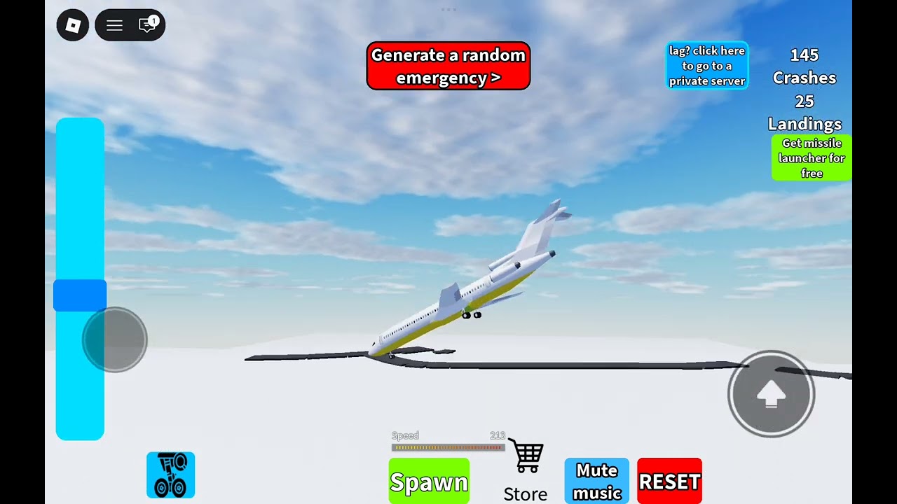 Playing this game until I get a perfect landing 🛬 game name : crash or land