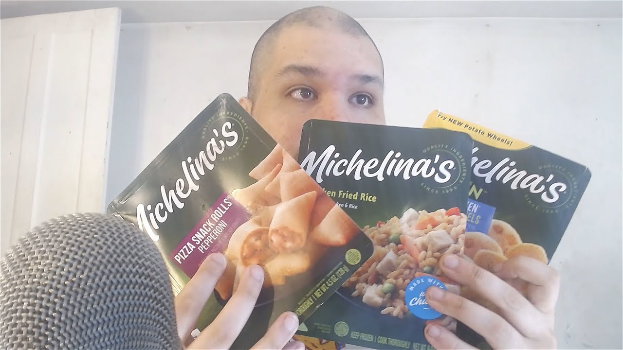 Asmr trying the cheapest frozen dinners i could find