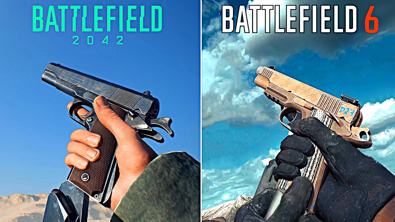 Battlefield 2042 vs Battlefield 6 - Weapons Graphic, Sounds & Reloads  Comparison
