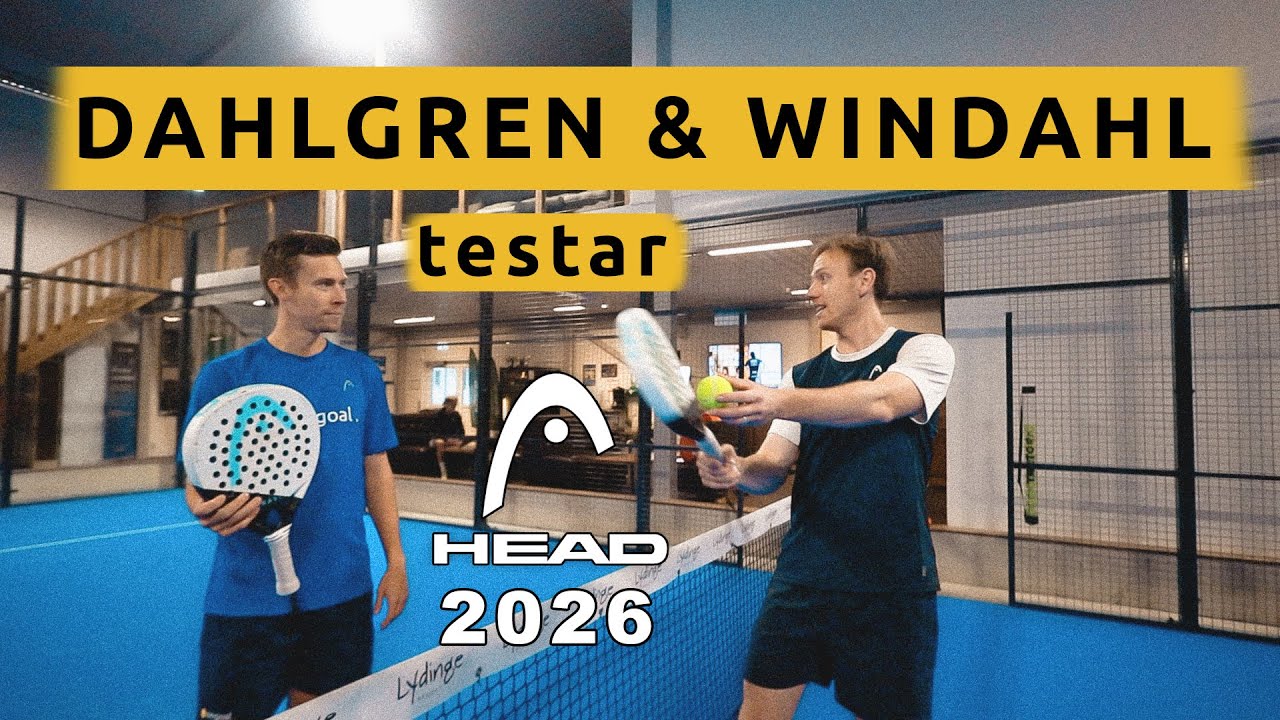 Windahl & Dahlgren testar HEADs nya racketar inför 2026