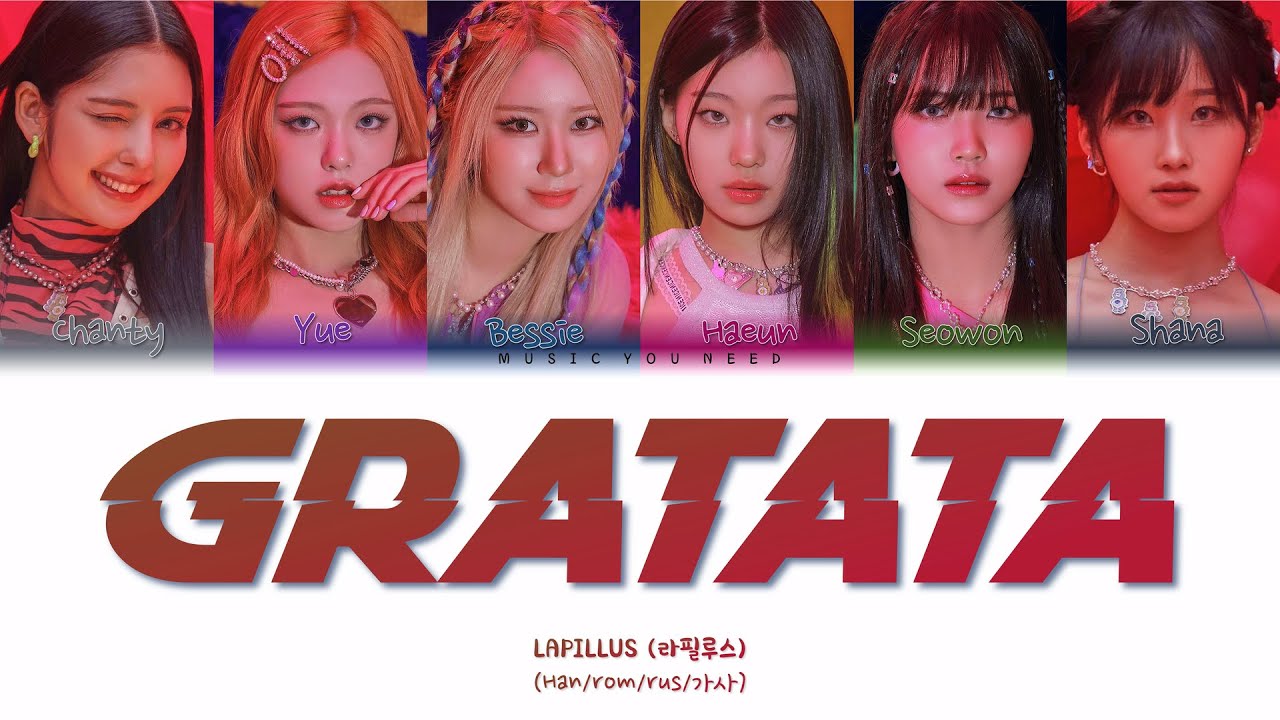 LAPILLUS - GRATATA (ПЕРЕВОД | КИРИЛЛИЗАЦИЯ | COLOR CODED LYRICS)