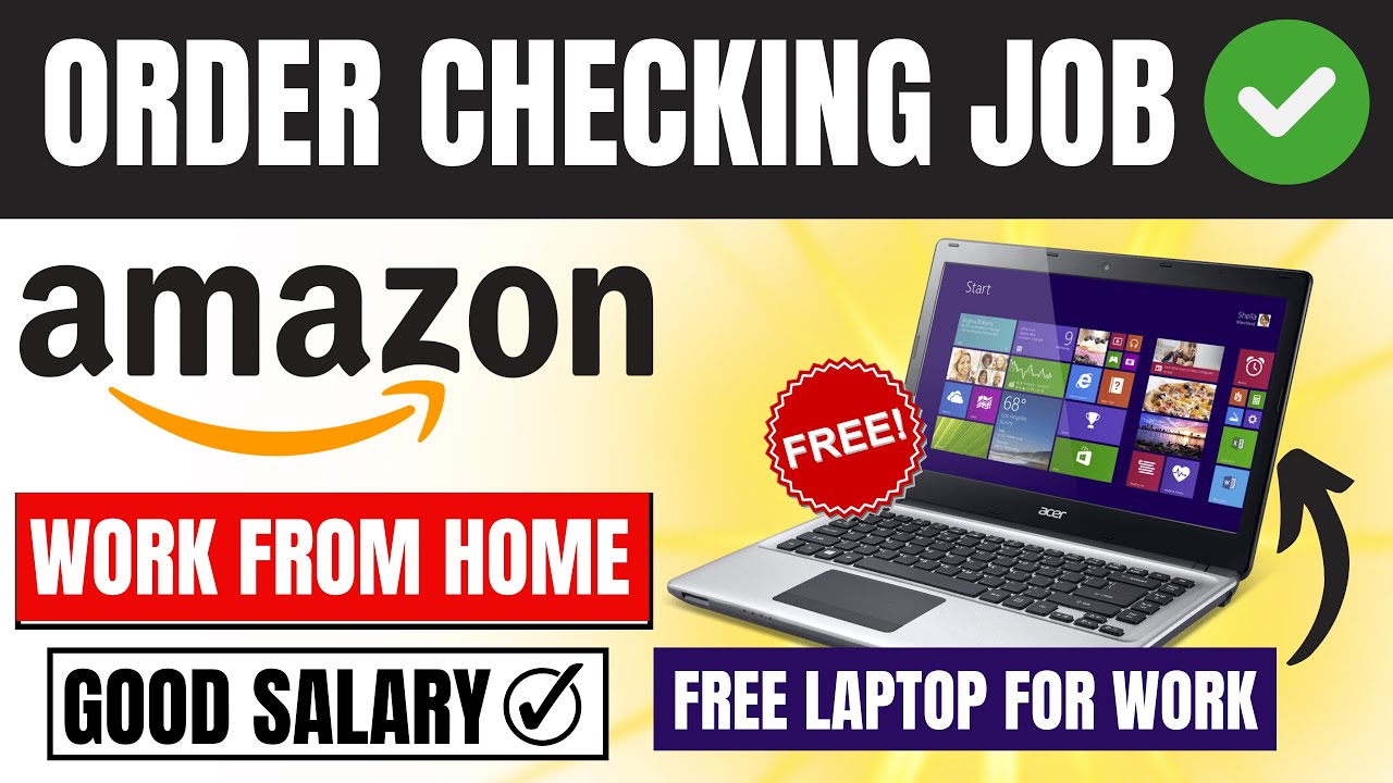 🔴Amazon - Order Checking Job | Work from Home | All Over India🔥