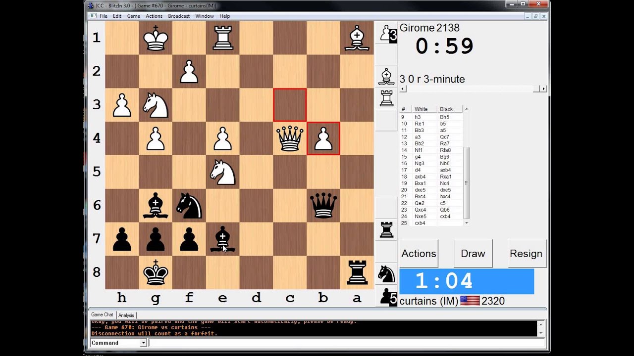 3 minute chess #279: Girome vs IM Greg Shahade