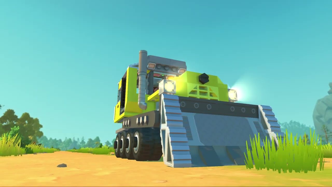 Scrap Mechanic - 1973 CAT D4 Bulldozer Trailer