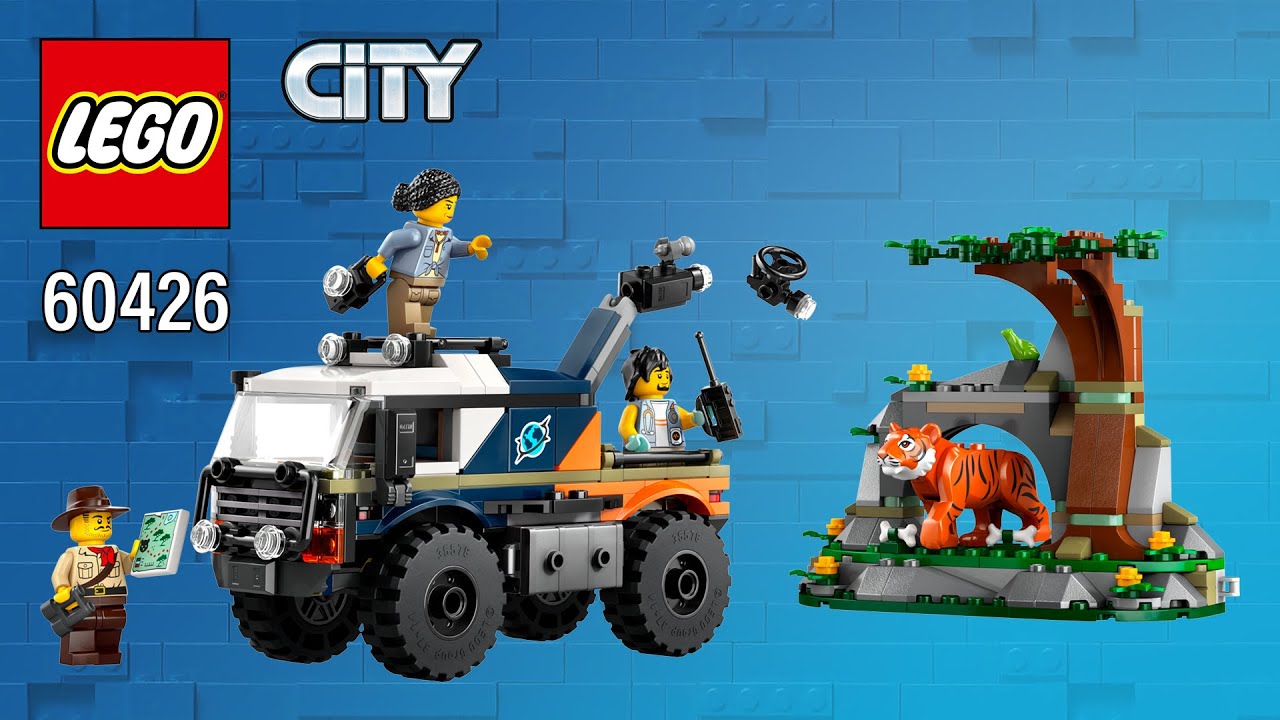 LEGO&reg; City Terenowy samoch&oacute;d odkrywca dżungli (60426) [314 element&oacute;w] Instrukcja budowania krok p...