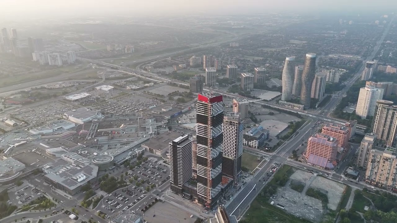 Mississauga Drone Footage | Square One Aerial View in 4K