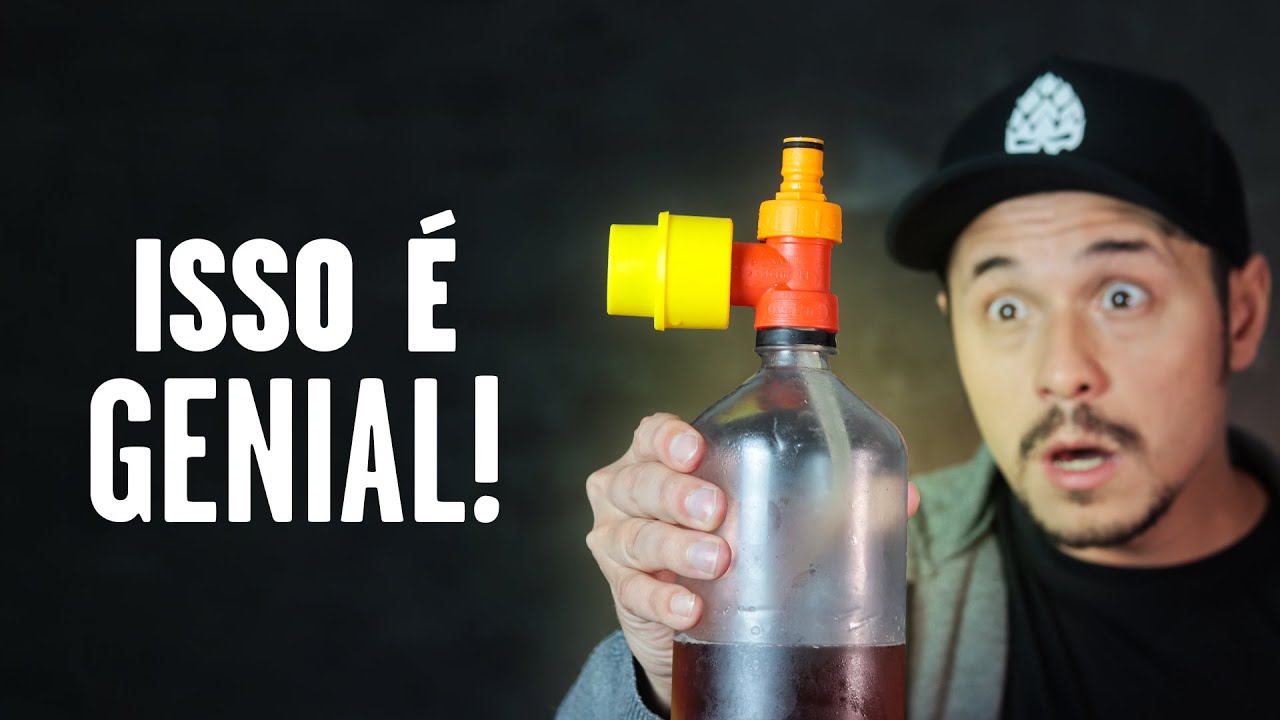 TEE Carbonatador com bomba manual da Kegland