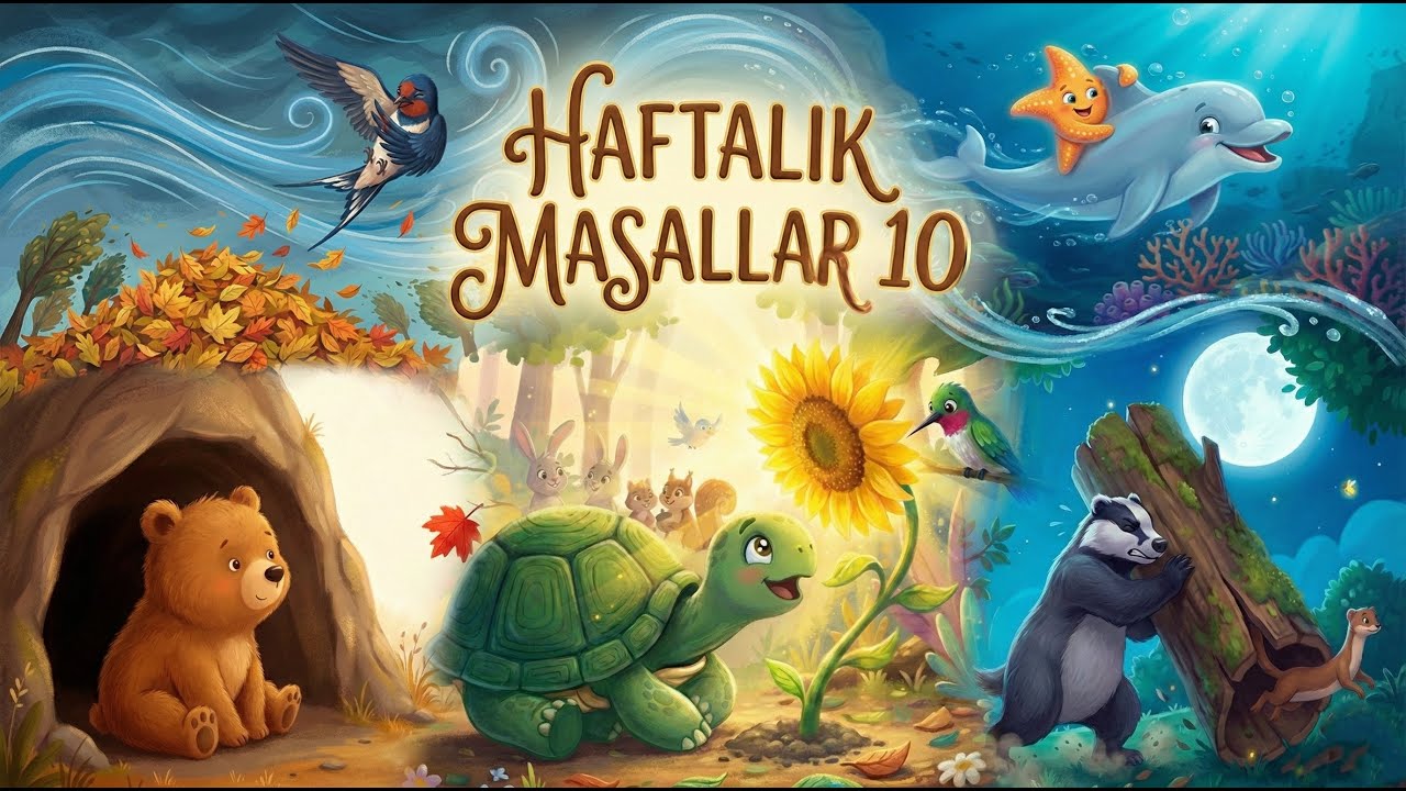 Haftalık Masallar 10 | 5 Uyku Masalı Bir Arada | Kesintisiz Türkçe Masal Dinle #masal #masaldinle