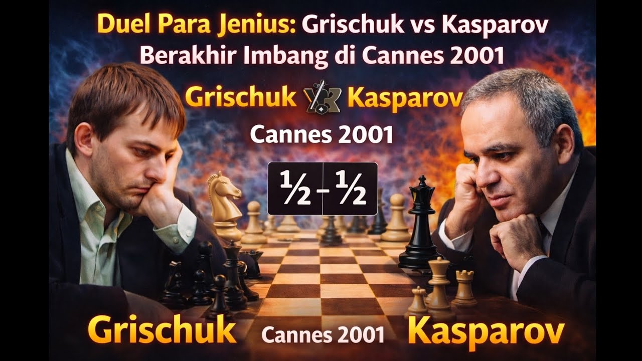 “Ketika Dua Raksasa Bertahan: Grischuk vs Kasparov, Final Cannes 2001