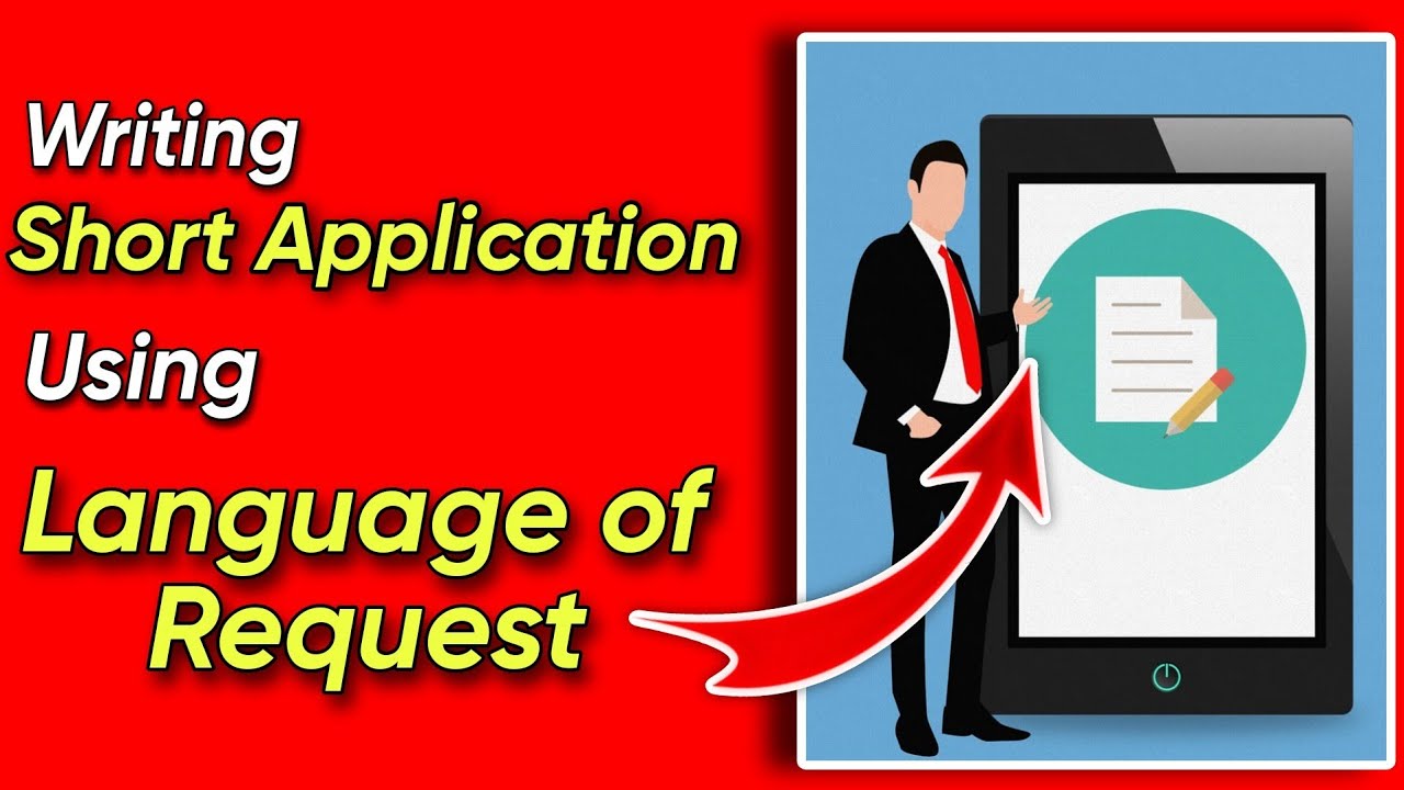 writing short application using language of request | English Grammar | Tutor Hanif khan
