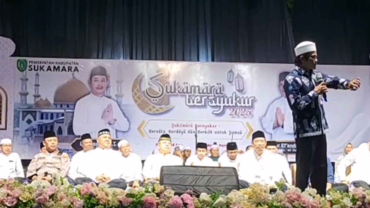 Ustadz Ucay dalam acara Sukamara Bersyukur 2025M