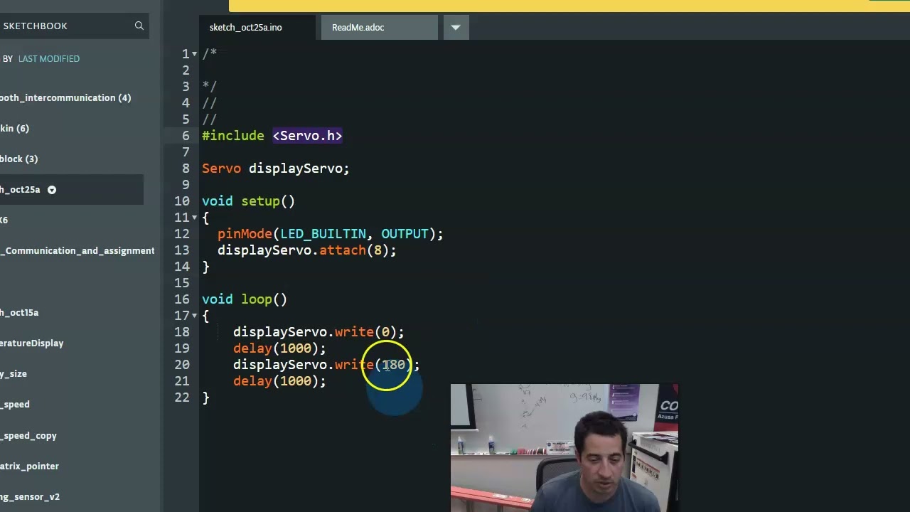 Controlling Servo Motors: Learning to code C/C++ with Arduino, part 18