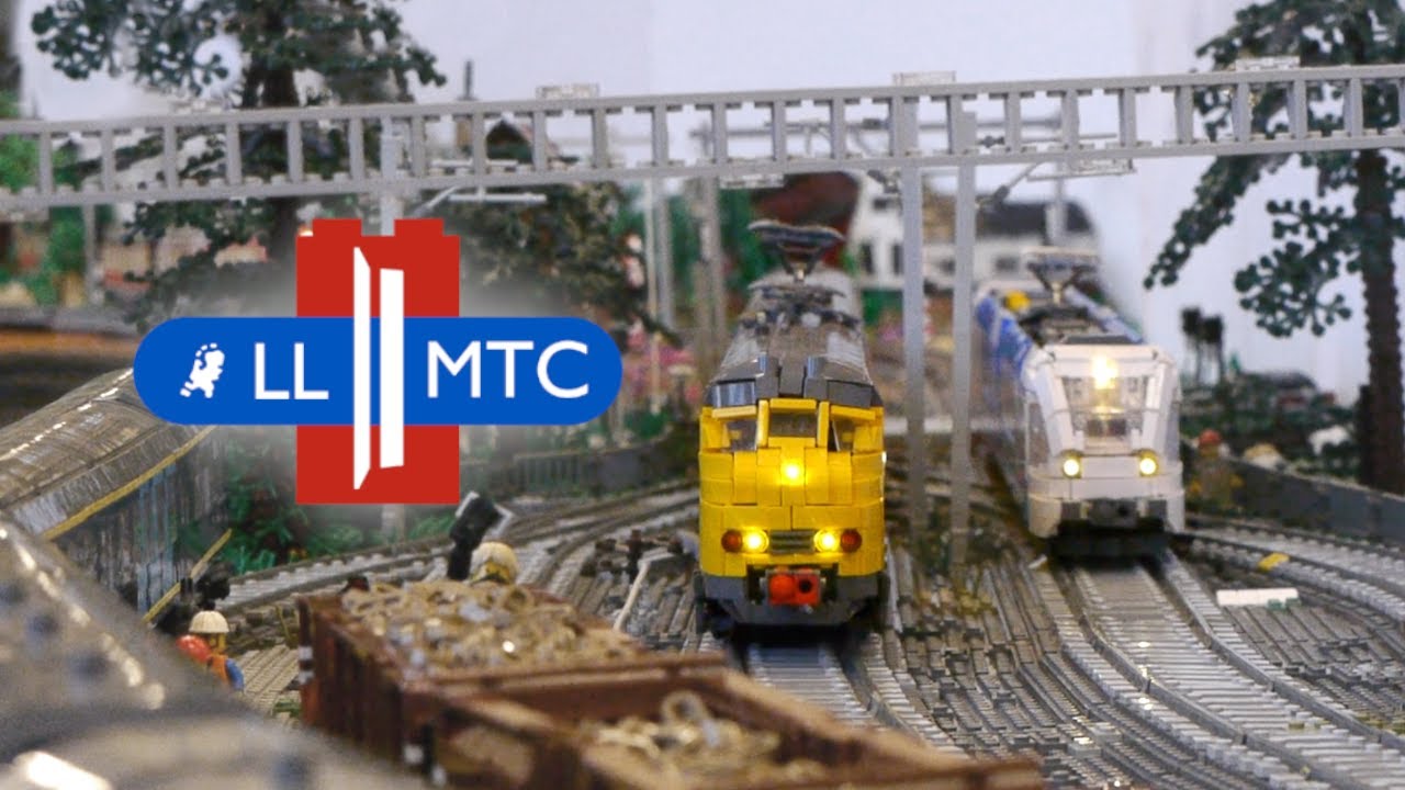Huge LEGO Train Layout with Custom Trains - 2022 LLMTC members meeting