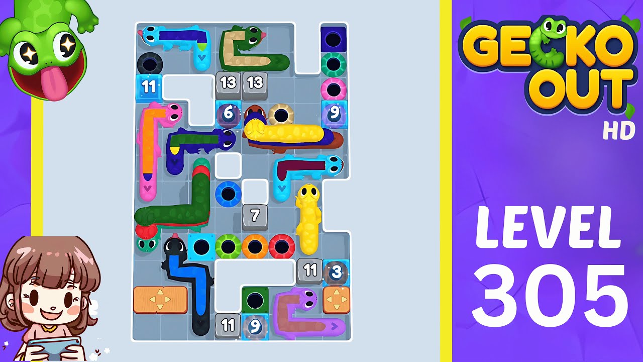 Gecko Out Level 305 Solution Walkthrough