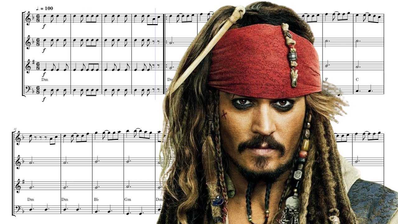 He's A Pirate - Pirates of the Caribbean | WOODWIND QUARTET Sheet Music