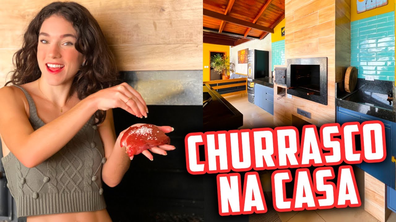 FIZEMOS UM CHURRASCO NA NOSSA CASA EM BONITO!!!