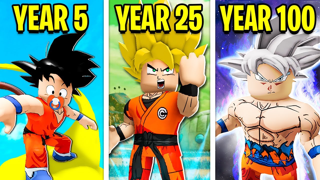 100 YEARS As GOKU! (Roblox)