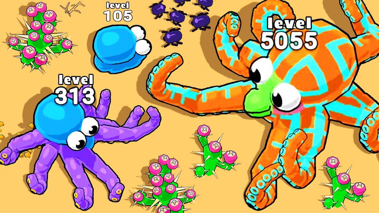 Eat to Evolve - Level Up Max Level Gameplay (Monsters Up)