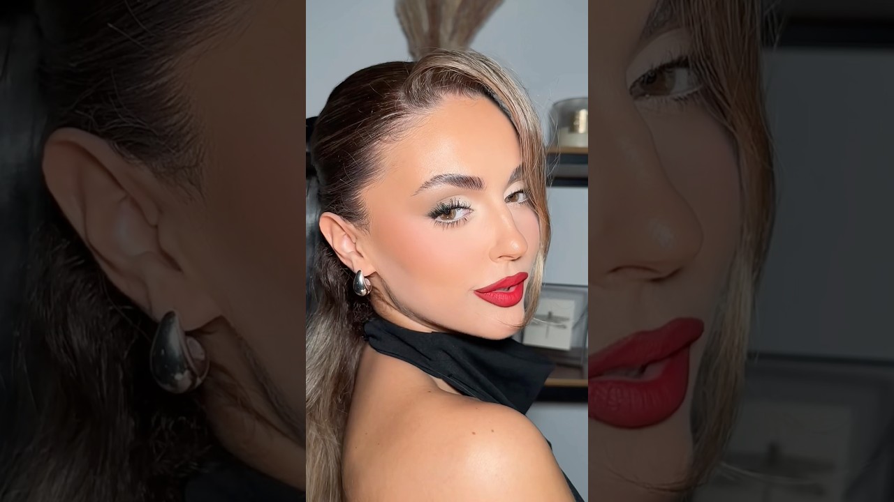 Look de ojos para labio rojo ❤️ #makeup #maquillajeparaprincipiantes #makeuptutorial #maquillaje