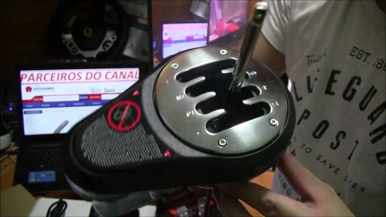 Demonstração dúvidas do Câmbio ThrustMaster TH8A Add-ON para PS4/PS3/X.ONE e PC www.ekodama.com.br