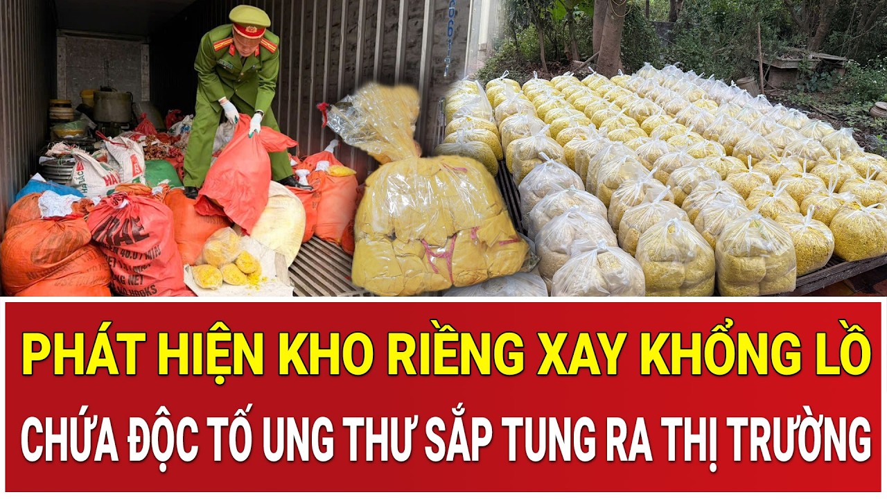Rúng động: Phát hiện kho riềng xay khổng lồ chứa độc tố ung thư sắp tung ra thị trường