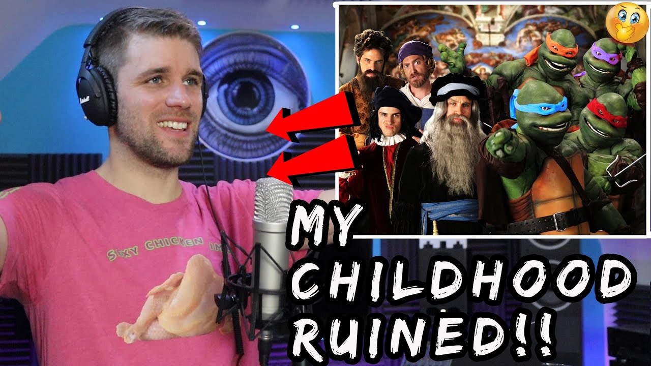 RIP TO MY CHILDHOOD!! ARTISTS VS TMNT | Rapper Reacts to Epic Rap Battles Of History