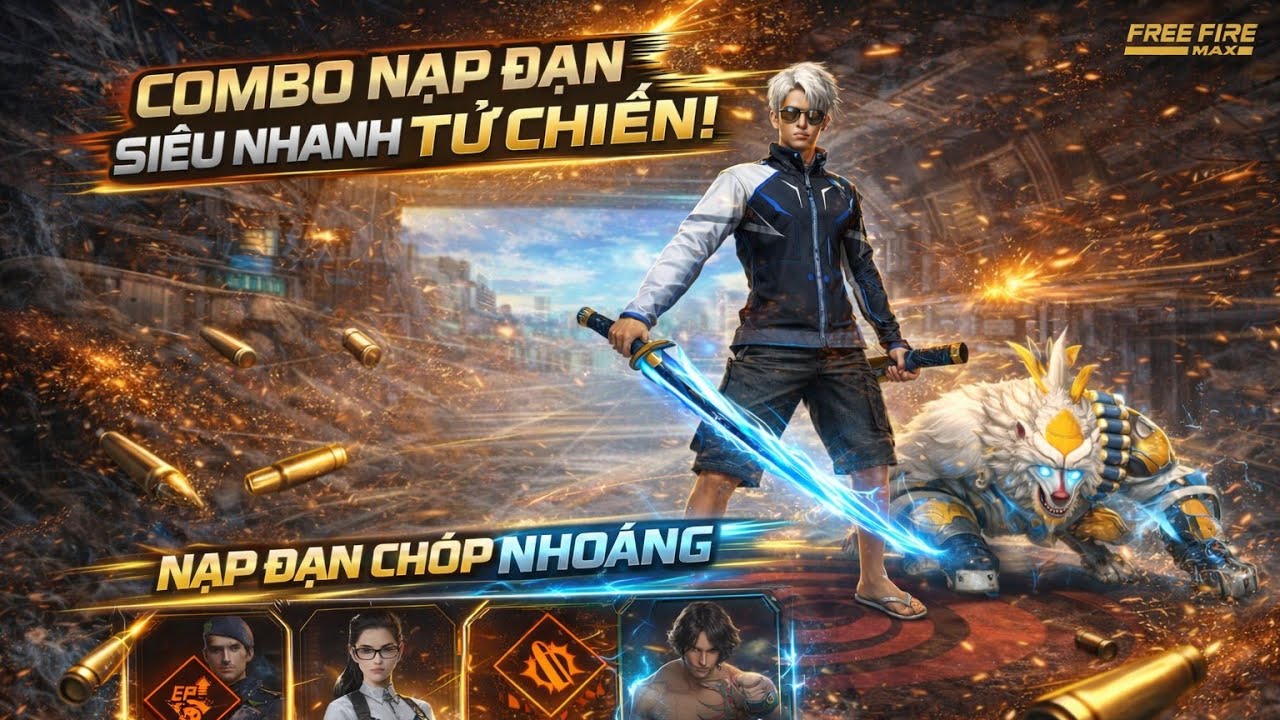 [Free Fire] Toàn FF C2| Thử thách các combo tử chiến.#Part 5:Combo nạp đạn siêu nhanh.
