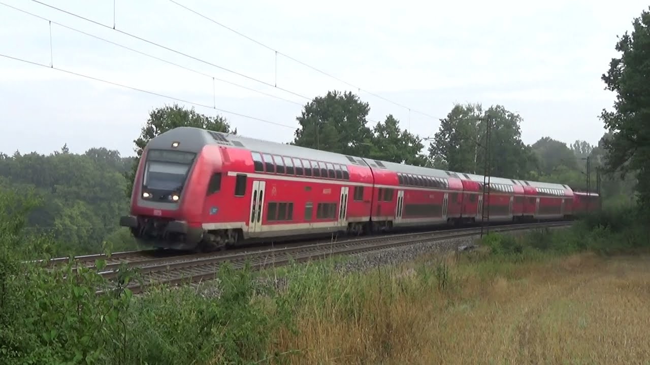 Vlaky DB a ÖBB na trati Regensburg Hbf - Nürnberg.