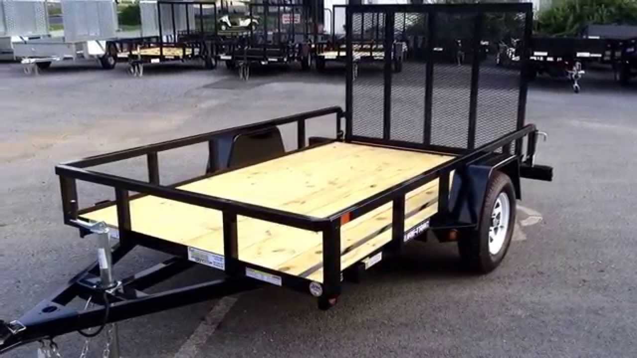 Sure Trac Tube Top Utility Landscape Trailer 6x10' 2990# GVW ST7210TA-B-030
