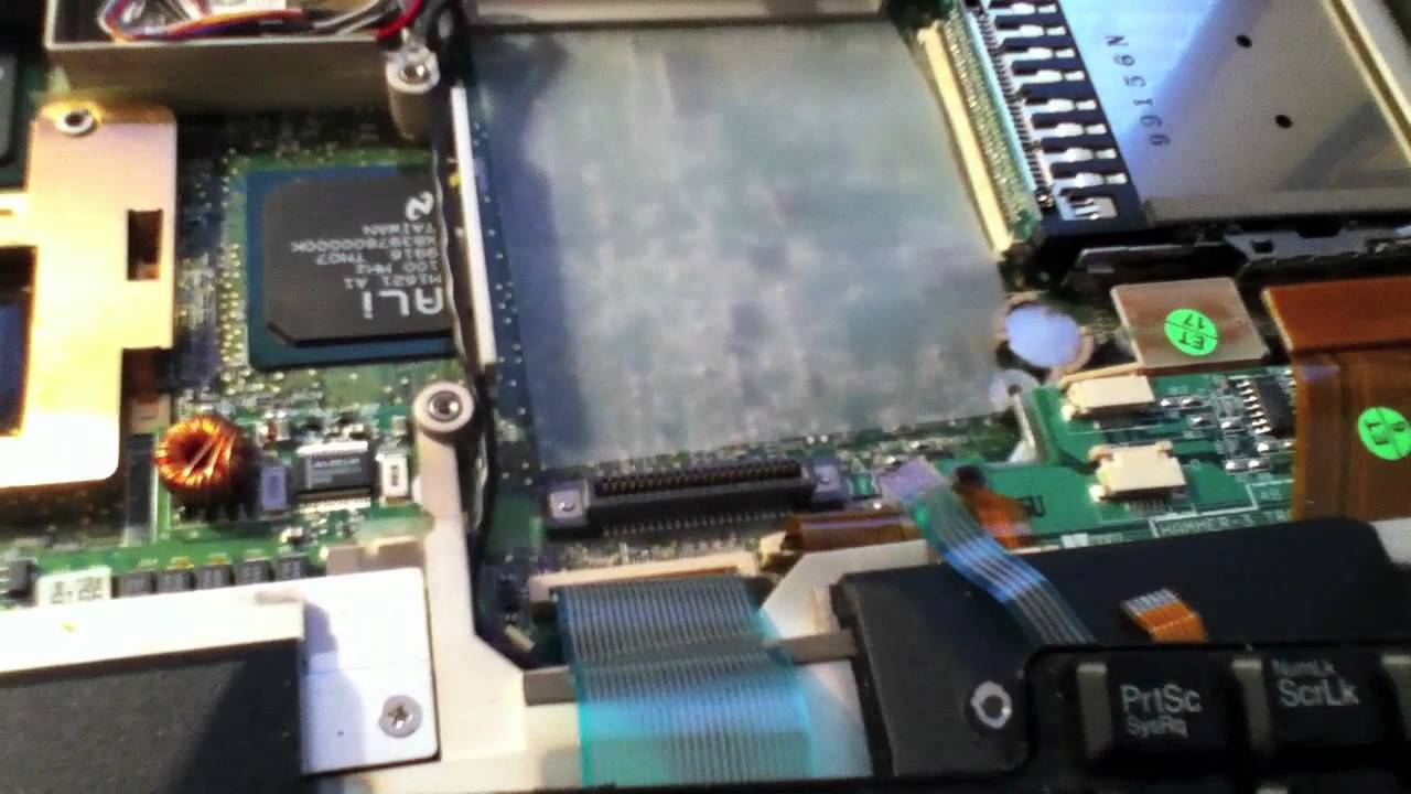 Removal of a hard drive from an IBM ThinkPad 2611-412
