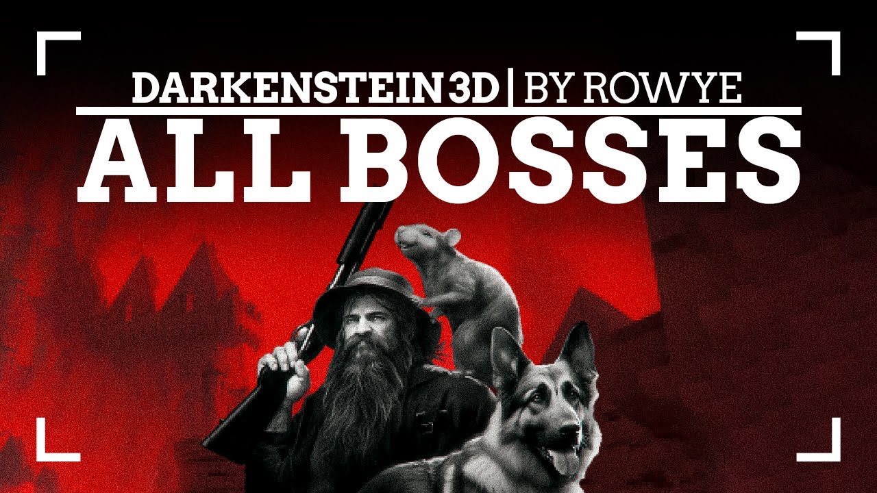 DARKENSTEIN 3D | ALL BOSSES & ENDING (with CUTSCENES) 🎮💪