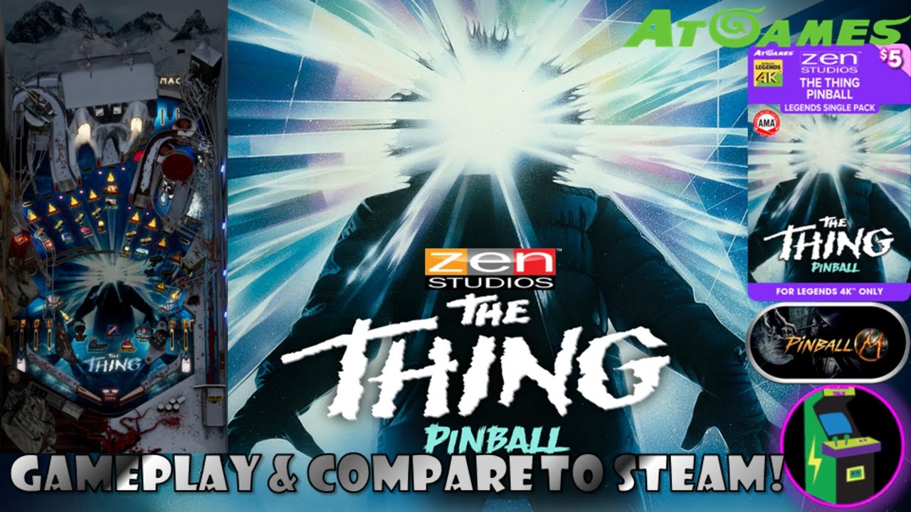 Atgames 4K Pinball - First Look At Zen Studios The Thing!