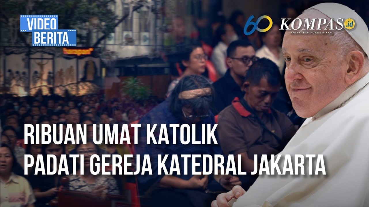 Ribuan Umat Katolik Ikuti Misa Requiem Paus Fransiskus di Gereja Katedral Jakarta