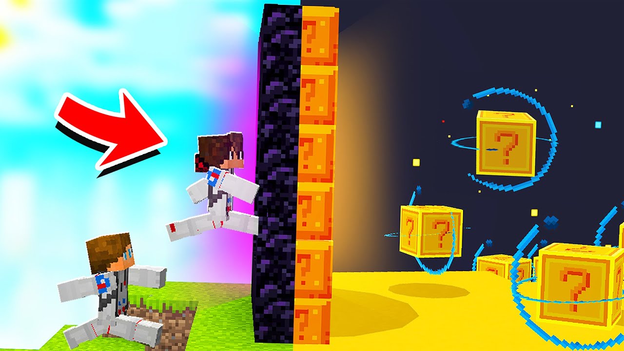 NOVO PORTAL DO PLANETA DE LUCKY BLOCK - SkyBlock Espacial #3