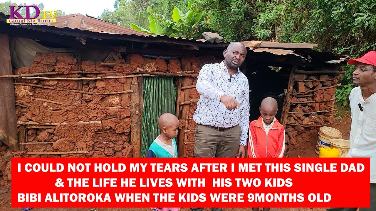 IAM WORRIED THIS HOUSE MIGHT FALL ON THIS KIDS.I COULD NOT HOLD MY TEARS.#PAINFUL LIFE OF SINGLE DAD