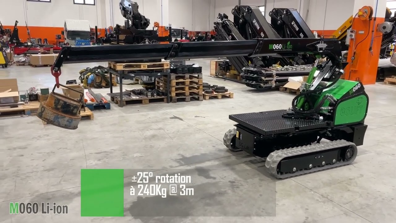 Scopri la nuova mini gru elettrica BG LIFT M060: compatta, potente, sostenibile!