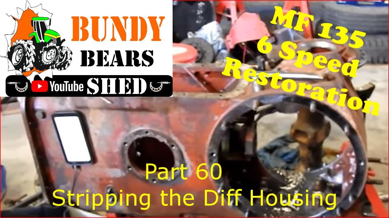 MF135 6 Speed Restoration #60 Stripping the Rear Diff Housing