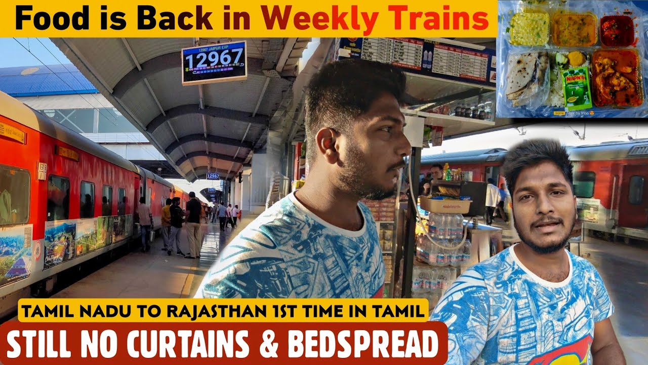 Best Train From Chennai to Jaipur 💖 in AC 3 Tier *Amazing Food on Board * Travel Vlog Part - 1