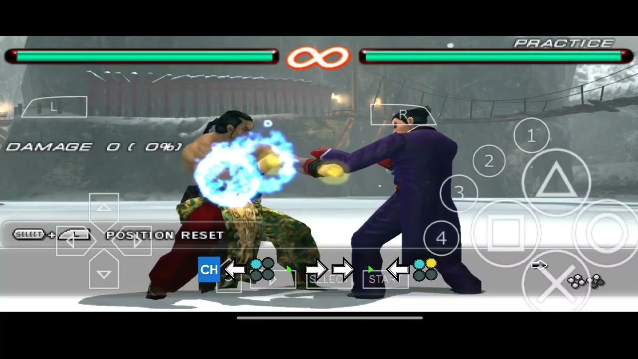 FENG COMBO TUTORIAL WITH INPUT NOTATION | TEKKEN 6 | PPSSPP