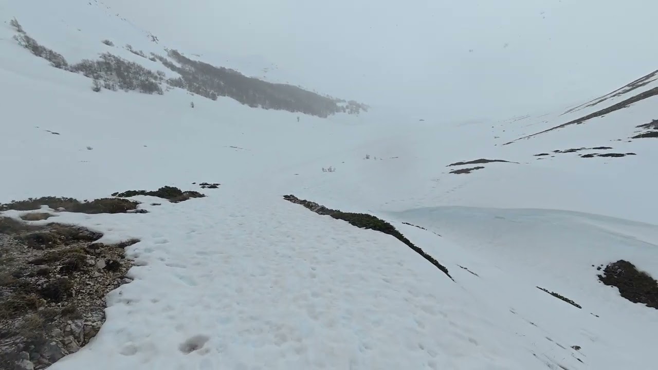 Collage della Salita da Campo Felice al Rifugio Sebastiani. (11/3/2026)