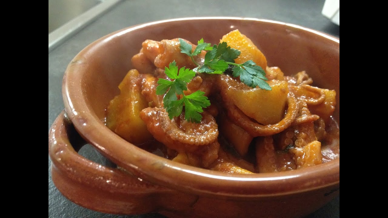 Moscardini polipetti in umido con le patate