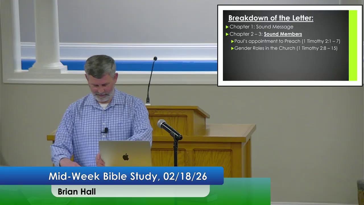 Sanford church of Christ Live Stream (2-15-26)