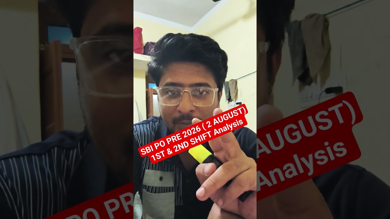 SBI PO PRE 2026 ( 2 AUGUST) 1st & 2nd SHIFT Analysis 🔥✅  | Tell Your Attempts 🔥 |