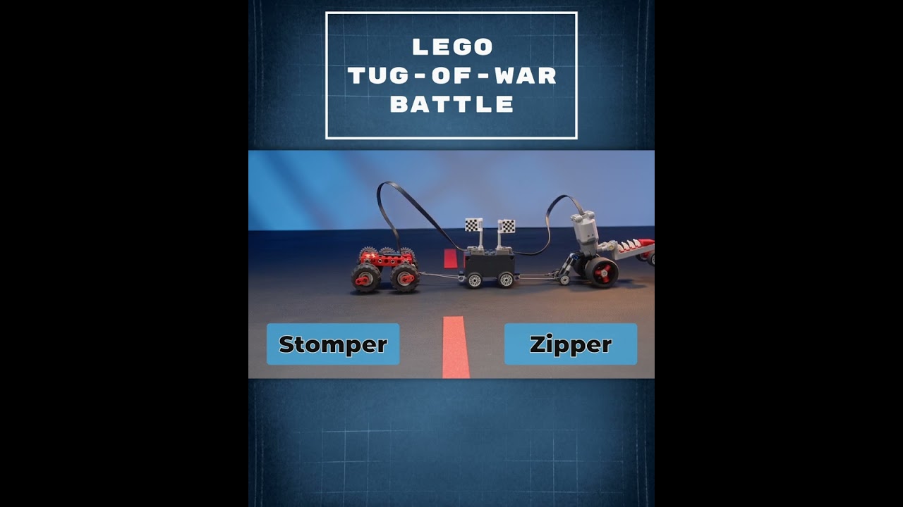 LEGO Micro Cars Przeciąganie liny ⚙️ Test małej mocy #Shorts
