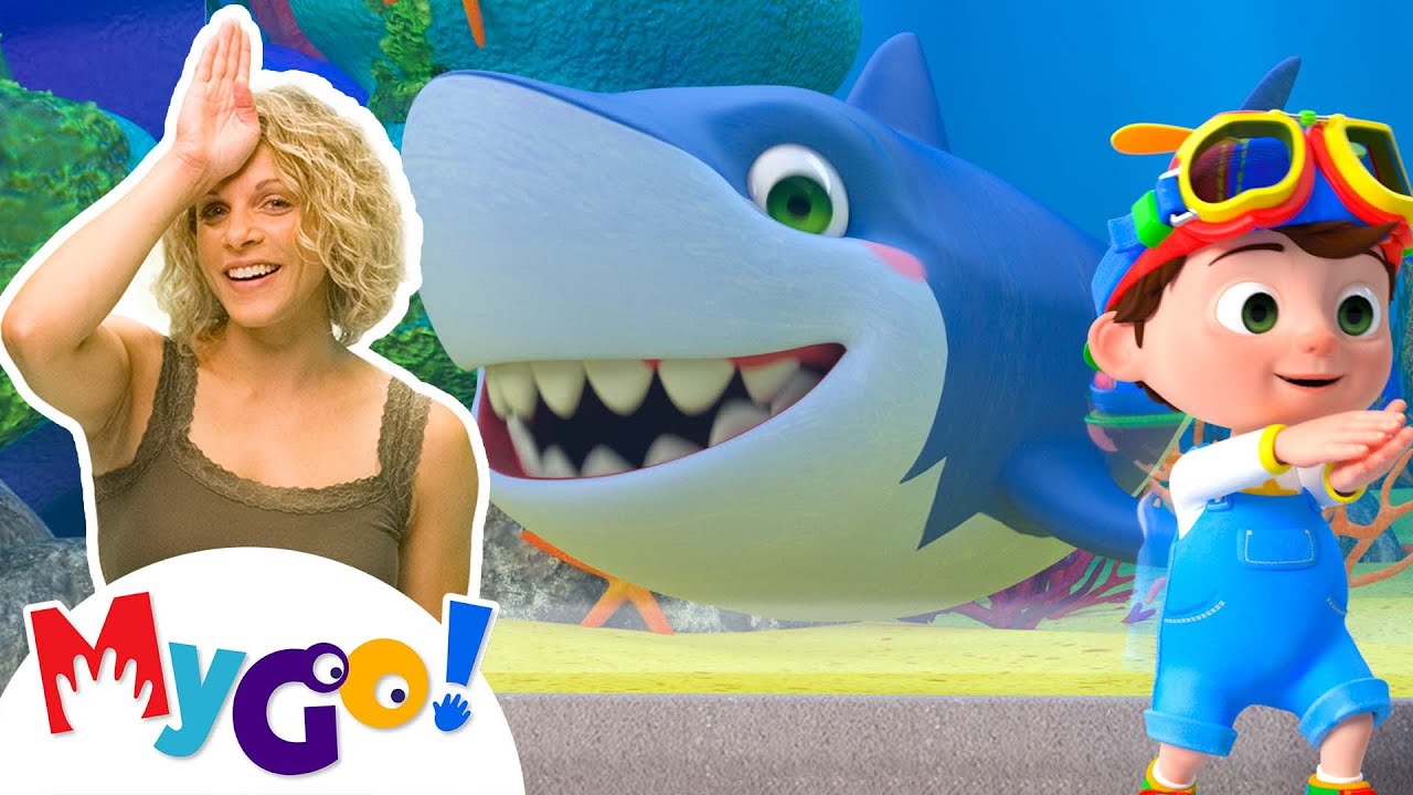 Baby Shark | CoComelon Nursery Rhymes & Kids Songs | MyGo! Sign Language For Kids